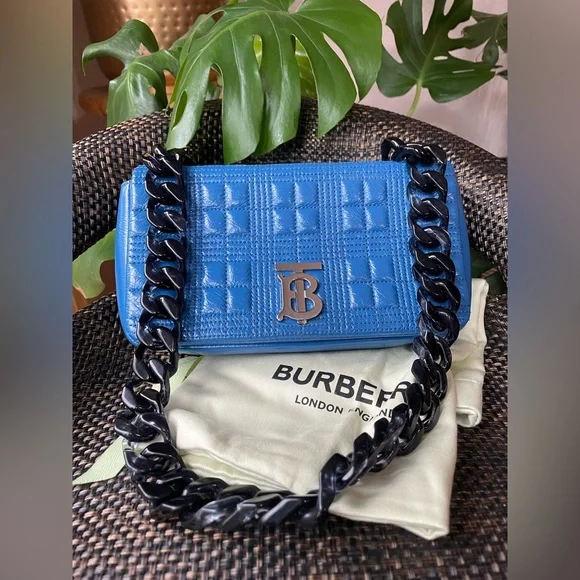 Burberry Bags Burberry Resin Chain Lola Shoulder Bag Quilted